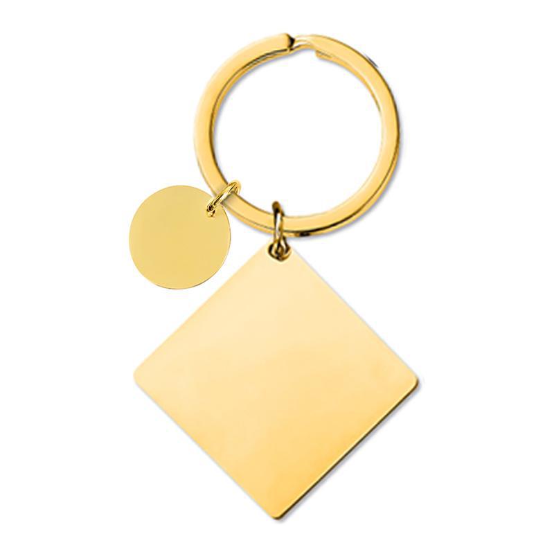 Wholesale Square Metal Keychain